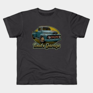 Dad's Garage with Vintage 1951 Ford pickup Kids T-Shirt